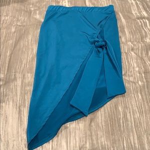 Fashion Nova Women’s Mini/Midi Side Tie Skirt